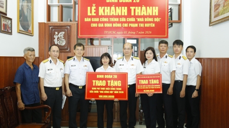 Binh đoàn 20: Trao mái ấm, lan tỏa nghĩa tình người lao động