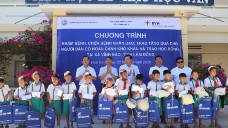 Nhà máy Nhiệt điện Vĩnh Tân 4 chăm lo an sinh xã hội tại xã Vĩnh Hảo   