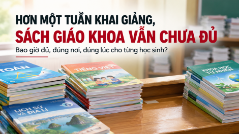 Học sinh nhiều địa phương vẫn thiếu sách giáo khoa