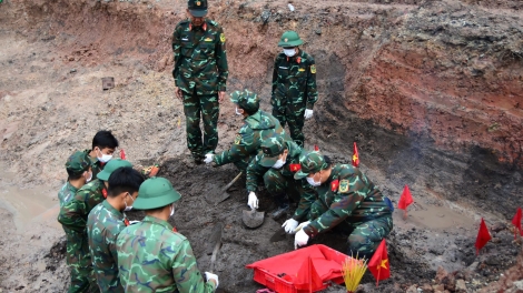 Phát hiện thêm 12 hài cốt liệt sĩ tại Công viên Lê Thị Riêng