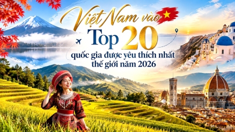 Thời sự 18h 8/10/2026: Việt Nam vào top 10 điểm đến được yêu thích nhất thế giới năm 2026