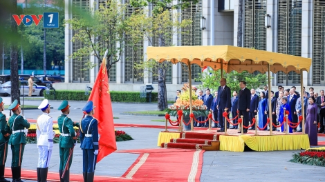 Tổng Bí thư, Chủ tịch nước Tô Lâm chủ trì lễ đón Tổng thống Thụy Sỹ Guy Parmelin