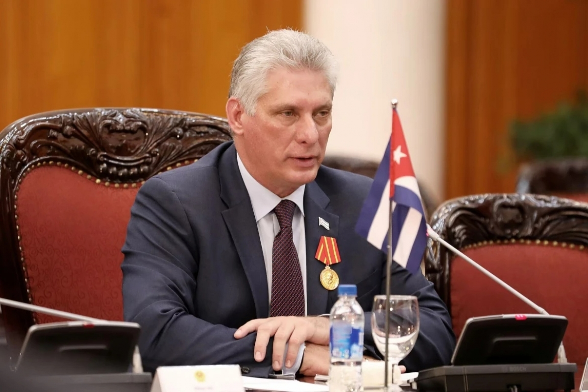 Chủ tịch Cuba Miguel Díaz-Canel. Ảnh: Reuters