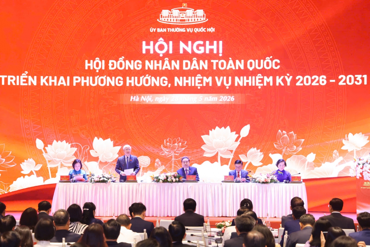 Quang cảnh Hội nghị Hội đồng nhân dân toàn quốc triển khai phương hướng, nhiệm vụ nhiệm kỳ 2026-2031 