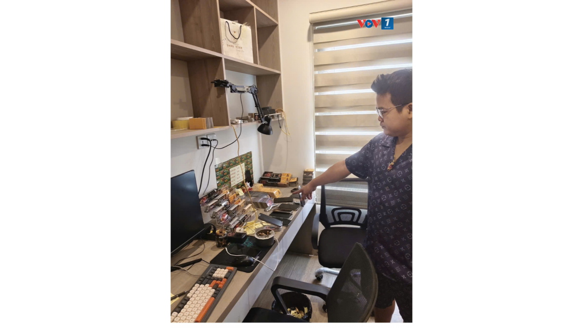 Đối tượng Hoàng Văn Duẩn cùng tang vật thực hiện hành vi phạm tội