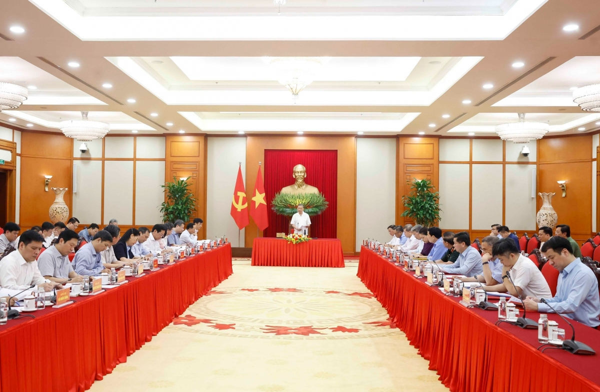 Tổng Bí thư, Chủ tịch nước Tô Lâm phát biểu chỉ đạo. Ảnh: Thống Nhất – TTXVN