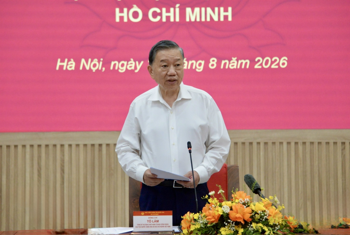 Tổng Bí thư, Chủ tịch nước Tô Lâm phát biểu chỉ đạo tại buổi làm việc