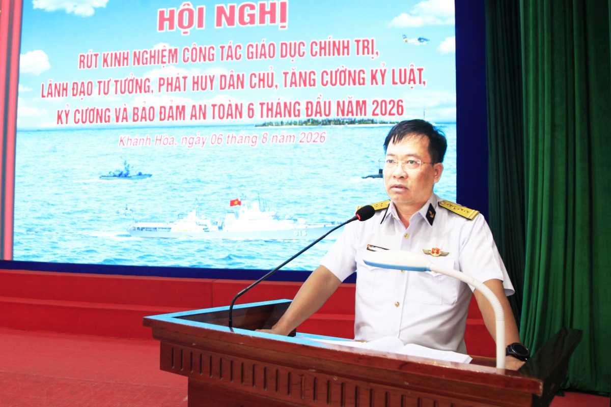 Đại tá Mai Văn Doanh kết luận hội nghị