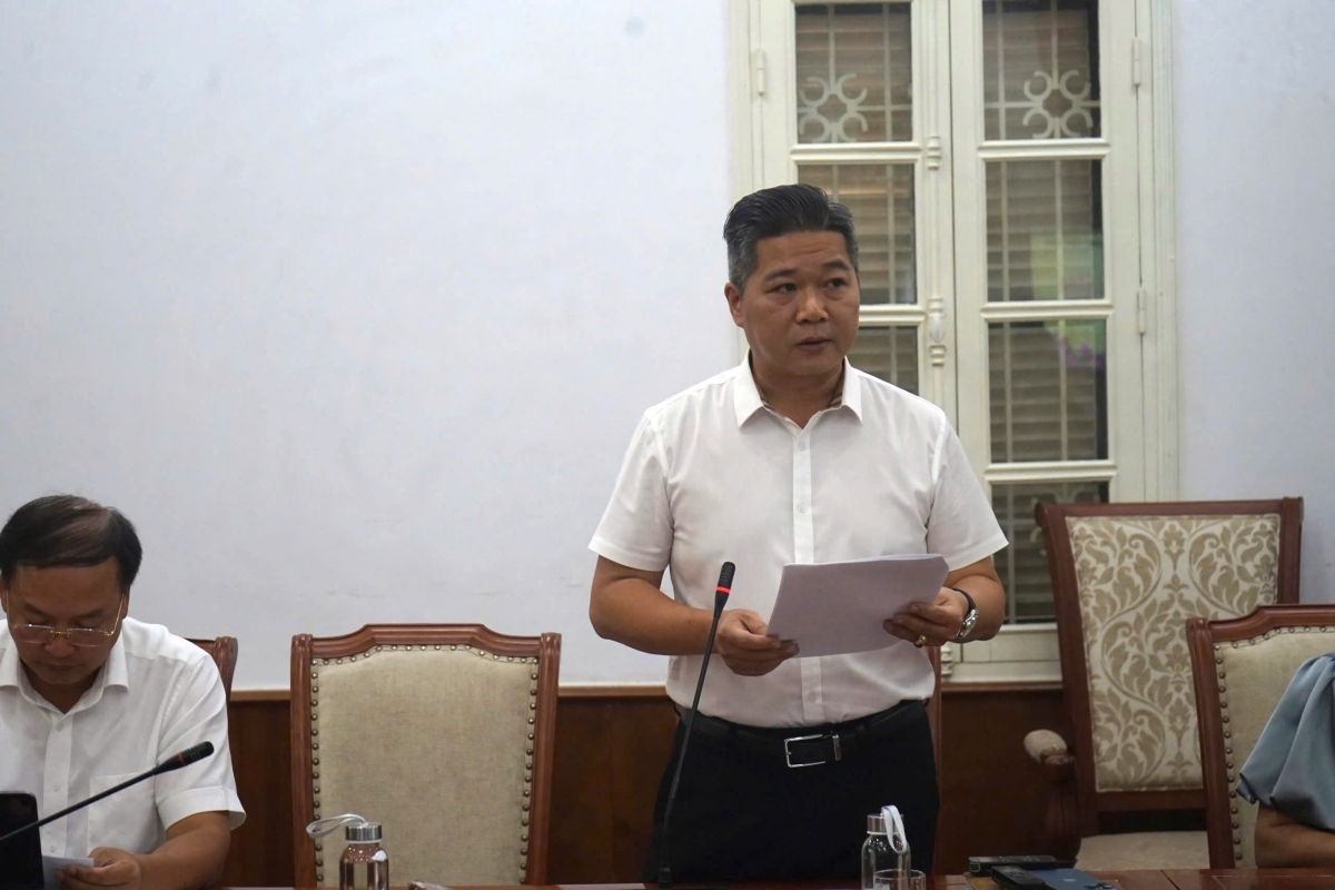 Ông Trần Mạnh Hùng - Phó Cục trưởng Cục Văn hóa các dân tộc Việt Nam
thông tin về công tác phối hợp chuẩn bị Ngày hội