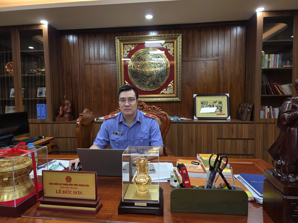 Ông Lê Đức Sơn, Phó Viện trưởng VKSND tỉnh Thanh Hóa