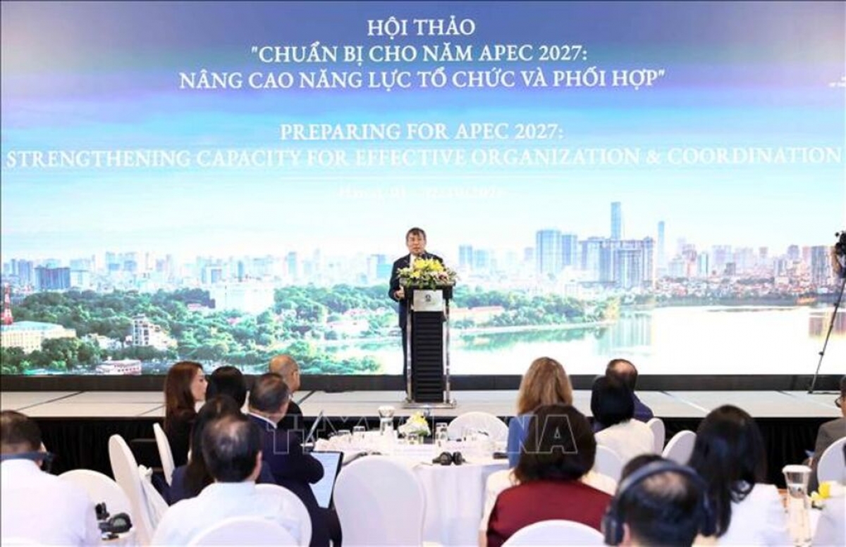 Việt Nam huy động đội ngũ nhân sự lớn chuẩn bị Năm APEC 2027. Ảnh: TTX.