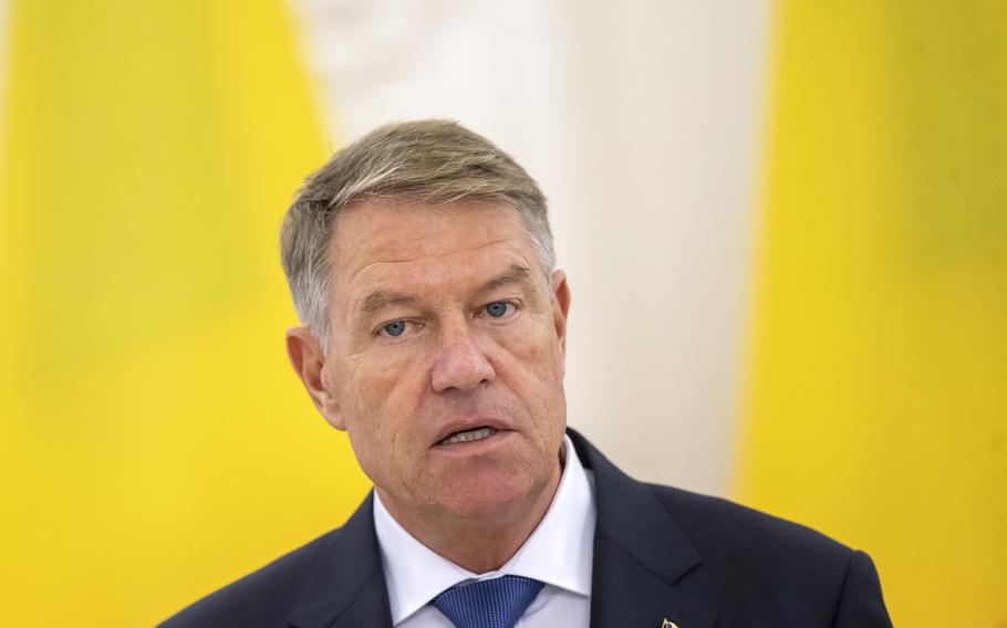 Tổng thống Romania Klaus Iohannis (Ảnh-AP)