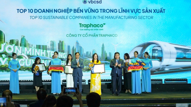 Traphaco nằm trong top 50 công ty kinh doanh hiệu quả 2024 do Báo Đầu tư bình chọn