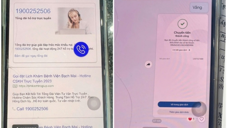 Cảnh báo: Mất tiền triệu vì bị lừa đặt lịch khám tại Bệnh viện (02/03/2025)