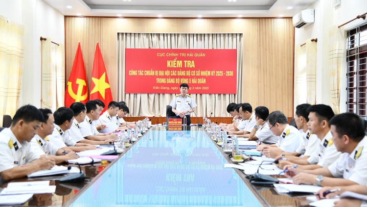 Vùng 5 Hải quân làm tốt công tác nhân sự cho Đại hội Đảng bộ cơ sở
