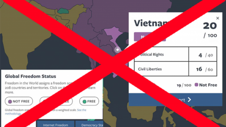 Freedom House lại tái diễn luận điệu xuyên tạc tự do và nhân quyền ở Việt Nam