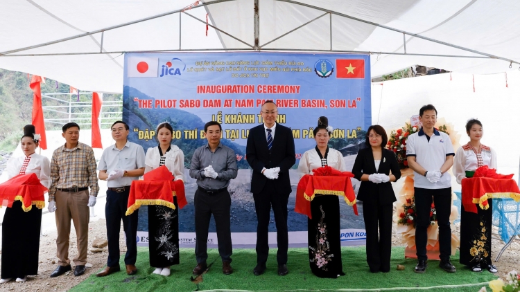 Khánh thành đập Sabo đầu tiên ở Việt Nam nhằm giảm rủi ro lũ quét
