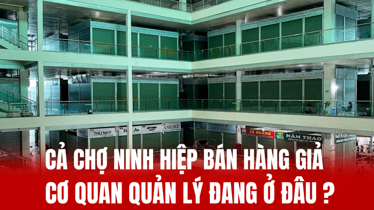 Cả chợ Ninh Hiệp bán hàng giả - Cơ quan quản lý đang ở đâu?