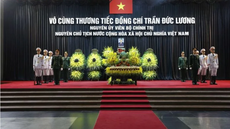 Lễ Quốc tang nguyên Chủ tịch nước Trần Đức Lương đồng thời tại Hà Nội, TP Hồ Chí Minh và Quảng Ngãi