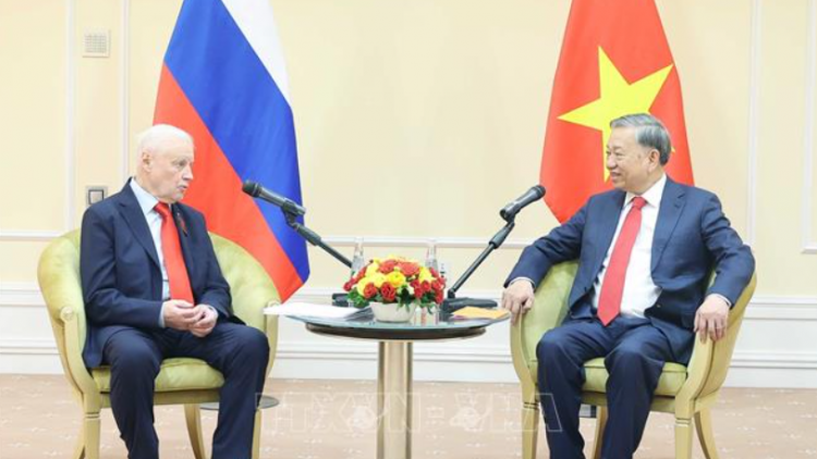 Tổng Bí thư Tô Lâm gặp Chủ tịch Đảng Nước Nga Công bằng – Những người yêu nước – Vì sự thật