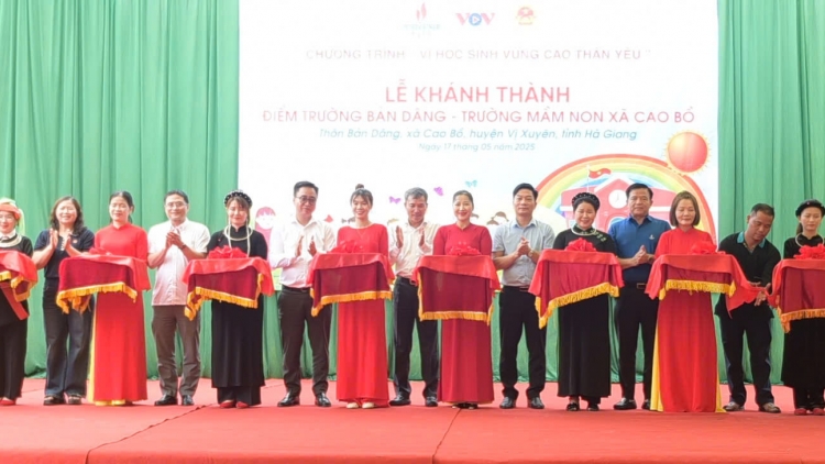 Đài TNVN và Tổng Công ty PVEP khánh thành điểm trường Bản Dâng-Vị Xuyên-Hà Giang