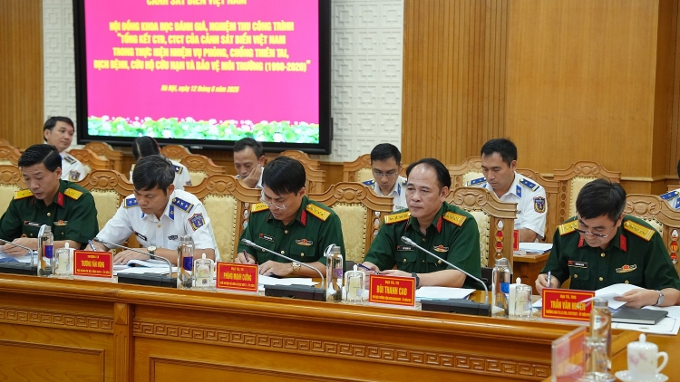 Cảnh sát biển tổng kết toàn diện CTĐ, CTCT trong phòng, chống thiên tai, cứu hộ, cứu nạn 