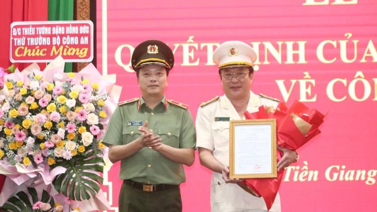 Đại tá Lâm Phước Nguyên được bổ nhiệm làm Giám đốc công an tỉnh Tiền Giang