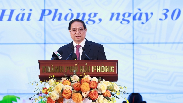 Thủ tướng Phạm Minh Chính: Thành phố Hải Phòng (mới) kết nối hiệu quả quá khứ, hiện tại và tương lai