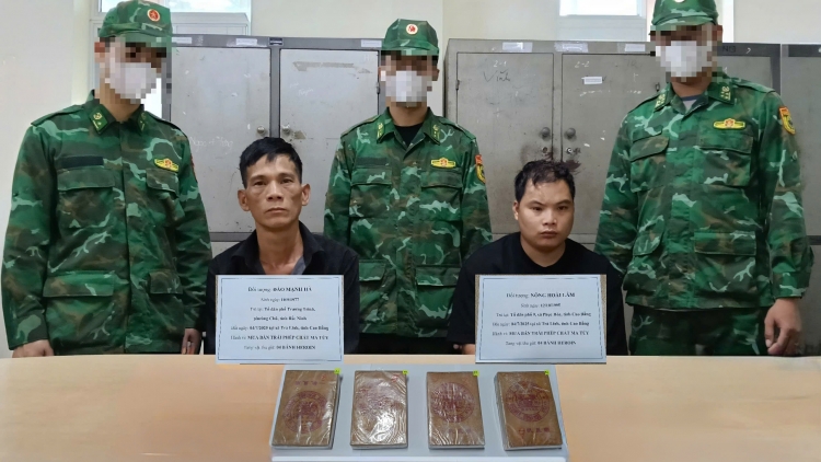 BĐBP Cao Bằng triệt phá đường dây mua bán ma túy lớn thu giữ 04 bánh heroin