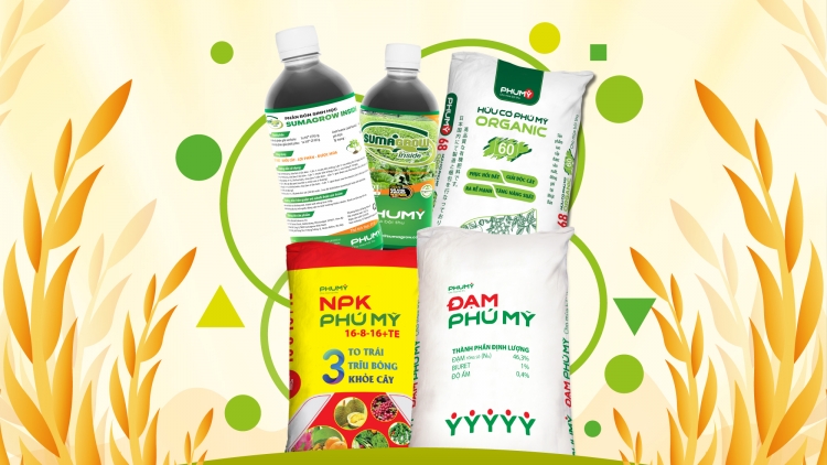 Bộ ba sản phẩm vô cơ – hữu cơ – sinh học của Phú Mỹ giúp canh tác bền vững