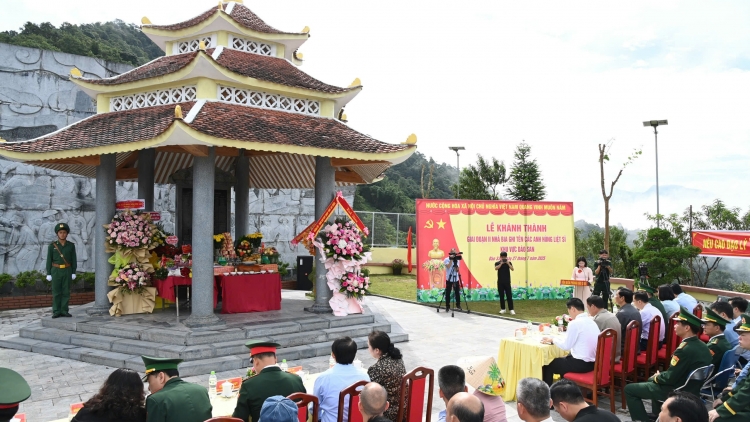 Khánh thành Nhà bia ghi danh các Anh hùng liệt sĩ khu vực Dào San tại Lai Châu