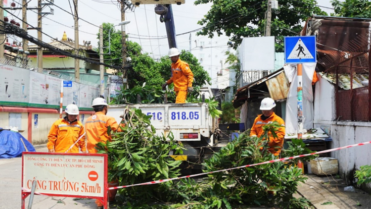 Tổng công ty Điện lực TP.HCM chủ động ứng phó bão số 3