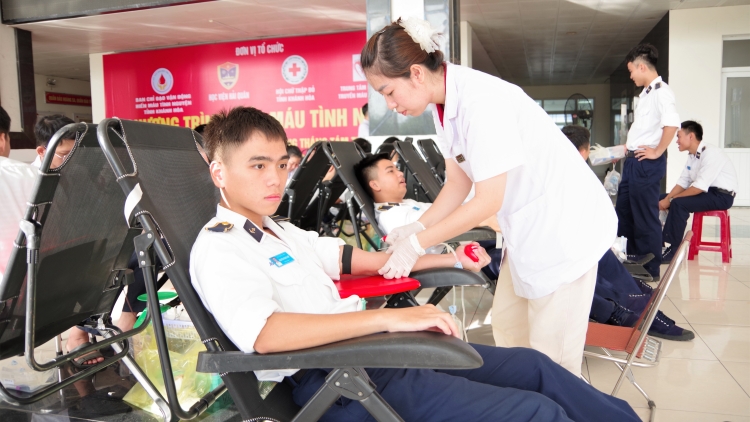 Học viện Hải quân hiến máu nhân đạo-Lan tỏa nghĩa cử từ biển đảo