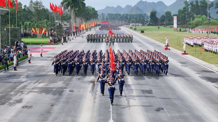 Khối diễu binh Cảnh sát biển sẵn sàng cho ngày hội lớn
