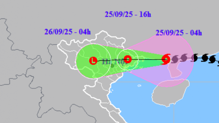 Bão số 9 suy yếu thành áp thấp nhiệt đới