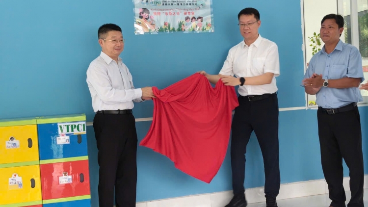 Điện lực Vĩnh Tân 1, hỗ trợ 1,1 tỷ đồng xây dựng phòng học cho học sinh ở Lâm Đồng