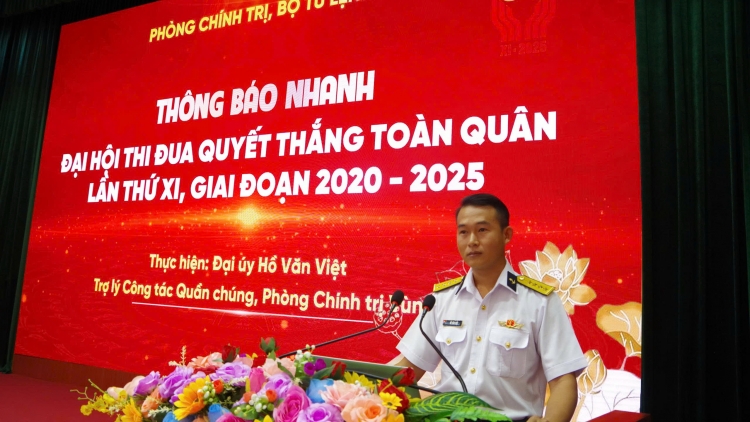 Vùng 2 Hải quân quán triệt tinh thần Đại hội Đảng bộ Quân đội và Đại hội Thi đua Quyết thắng 
