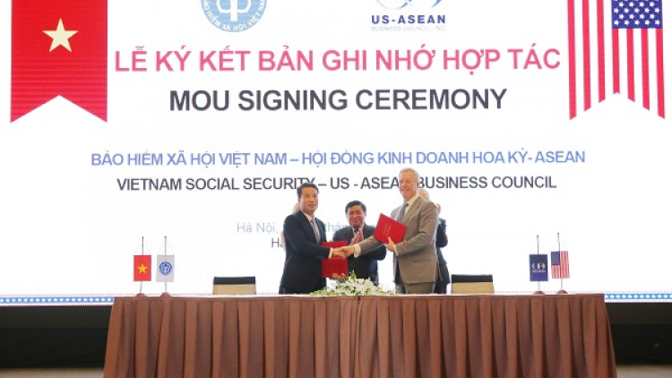 BHXH Việt Nam và Hội đồng Kinh doanh Hoa Kỳ - ASEAN ký Biên bản ghi nhớ hợp tác