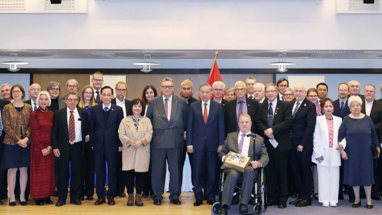 Tổng Bí thư Tô Lâm tiếp Hội hữu nghị Phần Lan - Việt Nam