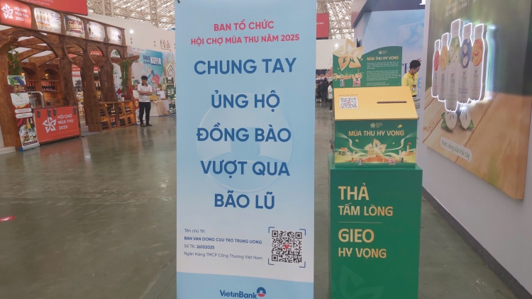Sau 4 ngày Hội chợ Mùa Thu lần thứ nhất 2025: Số tiền ủng hộ đồng bào lũ lụt đạt hơn 211 triệu đồng