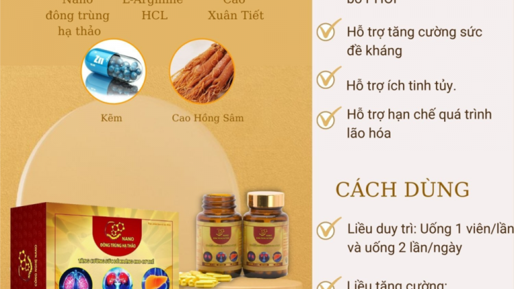 Bí Quyết giải độc cơ thể nhờ Nano Đông Trùng Hạ Thảo Ba bổ ( Bổ Gan- Bổ thận- Bổ phổi)