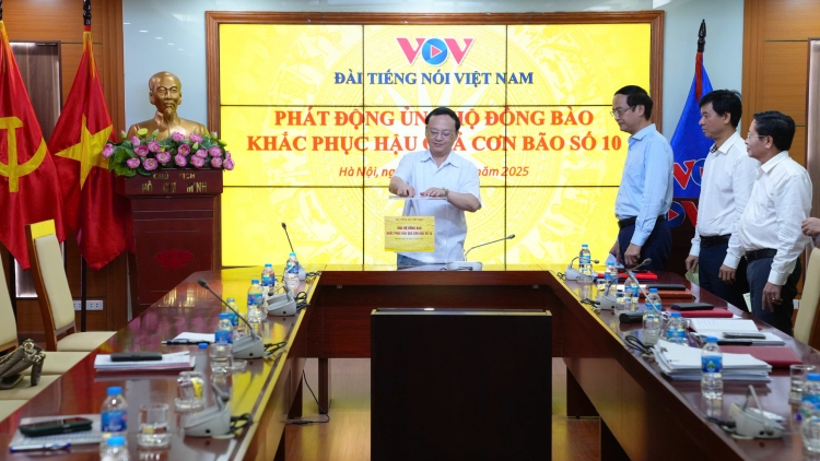 Đài Tiếng nói Việt Nam phát động ủng hộ đồng bào khắc phục hậu quả bão số 10
