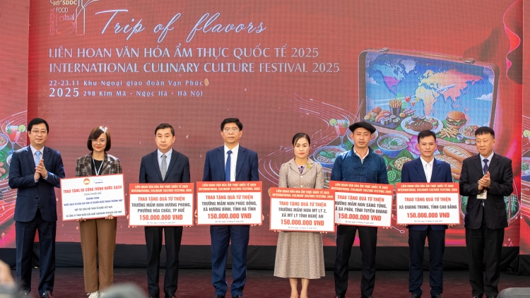 Liên hoan Văn hóa Ẩm thực Quốc tế 2025: chung tay ủng hộ đồng bào vượt qua bão lũ