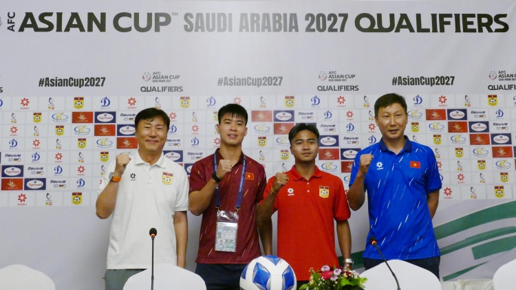 Họp báo trước trận đấu: Hai đội tuyển Việt Nam và Lào cùng quyết tâm hướng tới kết quả tốt nhất