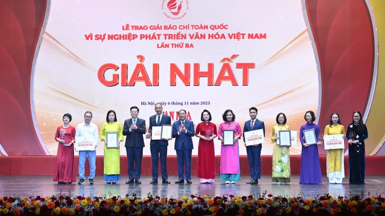 Đài TNVN giành giải Nhất Giải Báo chí toàn quốc “Vì sự nghiệp phát triển Văn hóa Việt Nam” lần thứ 3