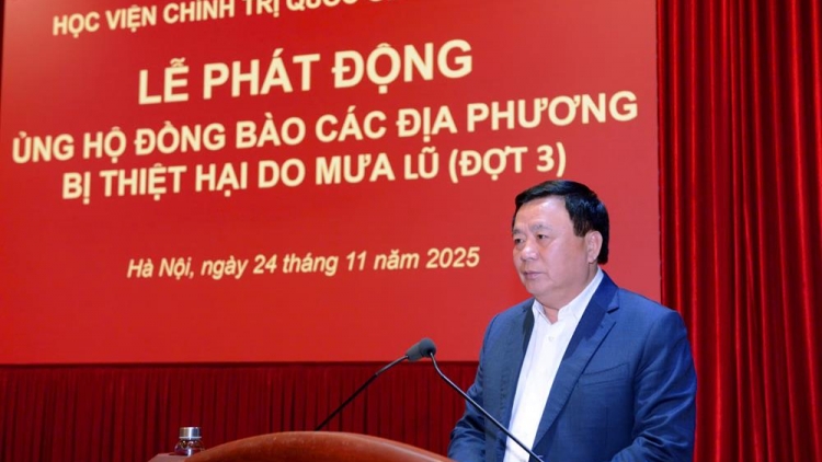 Học viện Chính trị quốc gia HCM phát động ủng hộ đồng bào bị thiệt hại do mưa lũ đợt 3