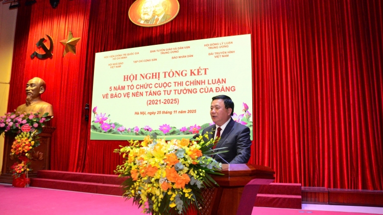 Tổng kết 5 năm tổ chức Cuộc thi chính luận về bảo vệ nền tảng tư tưởng của Đảng (2021-2025)