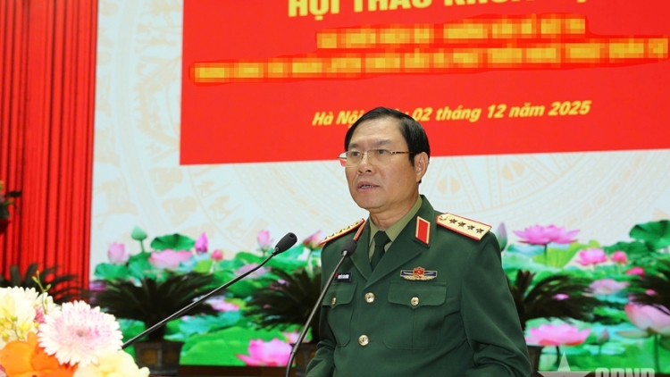 Đại tướng Nguyễn Tân Cương chủ trì Hội thảo khoa học nghệ thuật quân sự