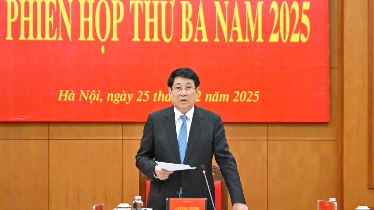 Chủ tịch nước Lương Cường chủ trì Phiên họp thứ ba, Ban Chỉ đạo Cải cách tư pháp Trung ương