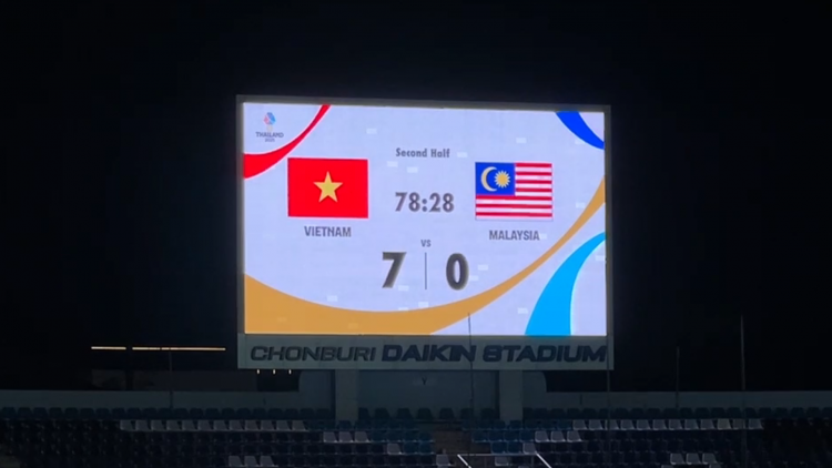 Việt Nam khép lại với chiến thắng đậm đà 7 - 0 trước Malaysia